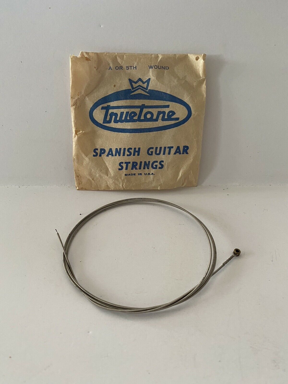 Vintage Truetone Usa A Or 5th Wound Spanish Guitar Strings W/ Original Pack Nos