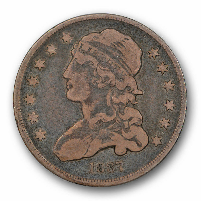 1837 Capped Bust Quarter Very Fine Vf Small Size 25c Original #8073