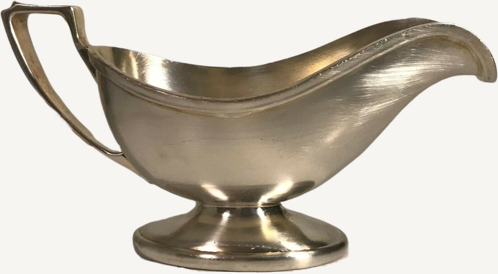 Antique Silver Plated Gravy Boat By Old Libbey (canada)