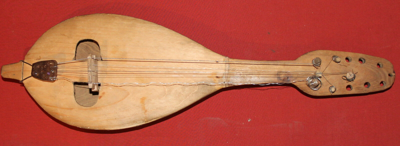 Antique Folk Hand Made Wood Rebec