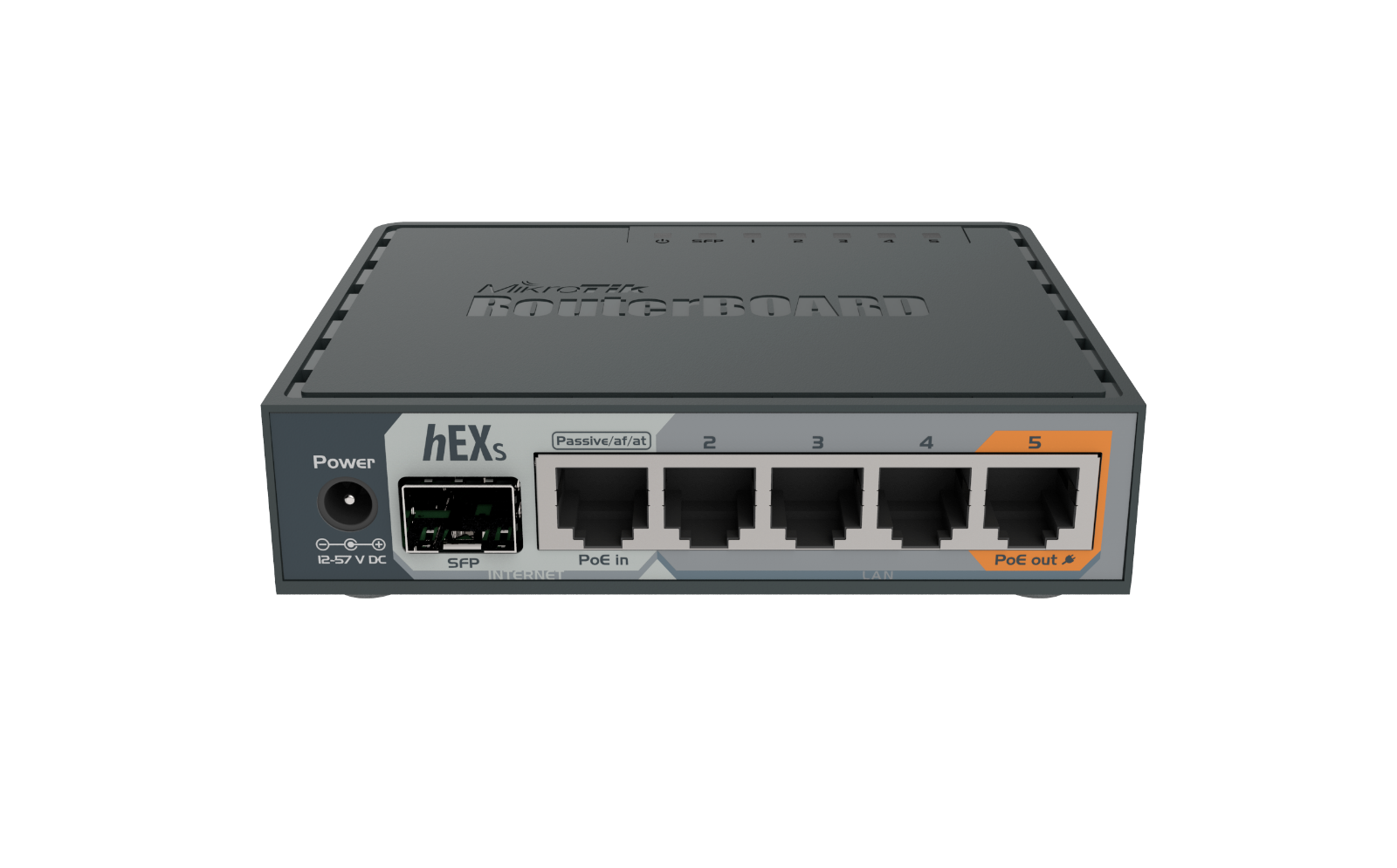 Mikrotik Hex S Rb760igs Ethernet Router 5xgbit Lan, 1xpoe, 1xsfp, 880mhz Cpu Usb