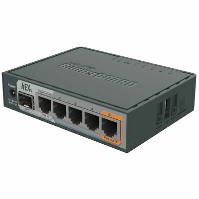 Mikrotik Hex S Rb760igs Router 5xgbit Lan, 1xpoe, 1xsfp, 880mhz Cpu, Usb