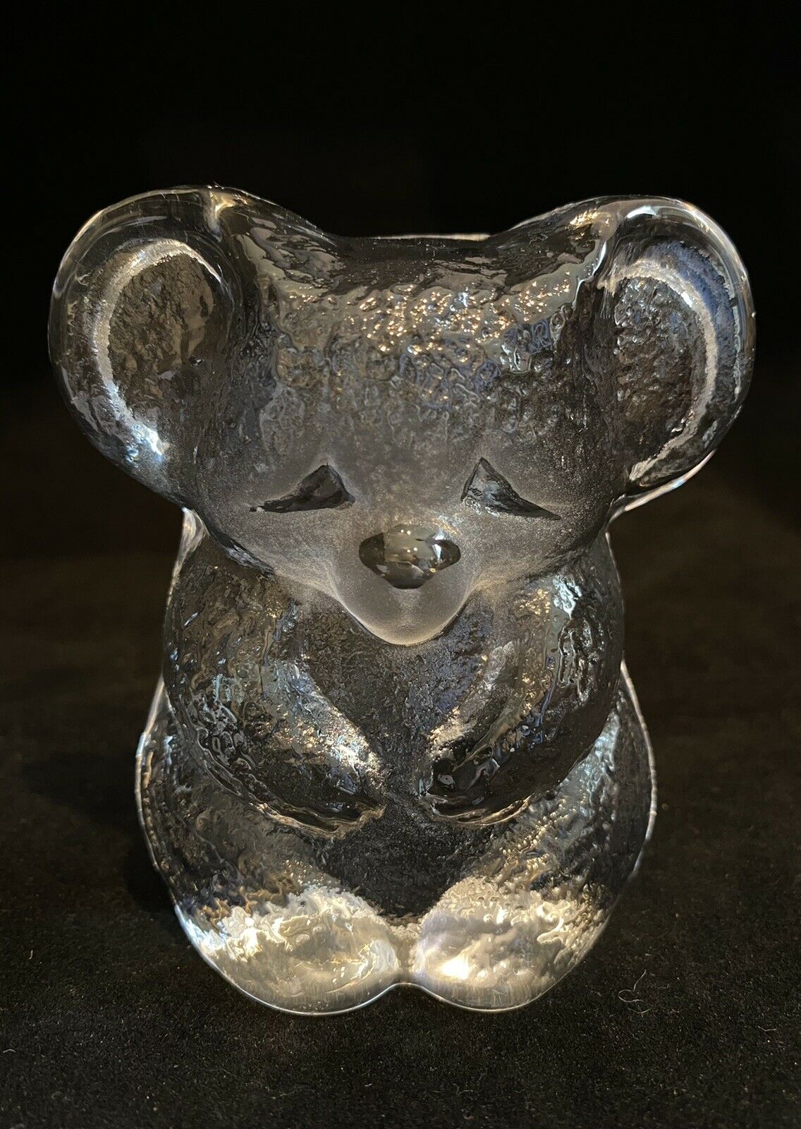 Royal Krona Koala Bear Lead Crystal Sculpture Mats Jonasson Paperweight